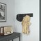 Flash Furniture Daly Wall Mounted 24in Black Wash Solid Pine Wood Storage Rack with 5 Hooks HGWA-SCR-5-BLKWSH-GG - alternate 9
